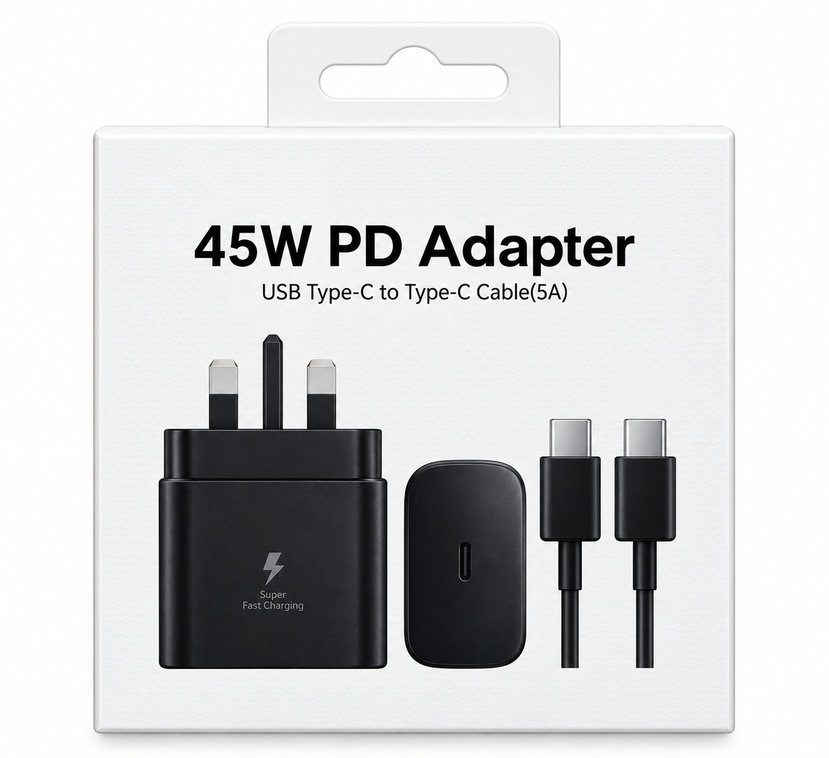 MANZAR - 45W POWER ADAPTER WITH TYPE C 5A CABLE
