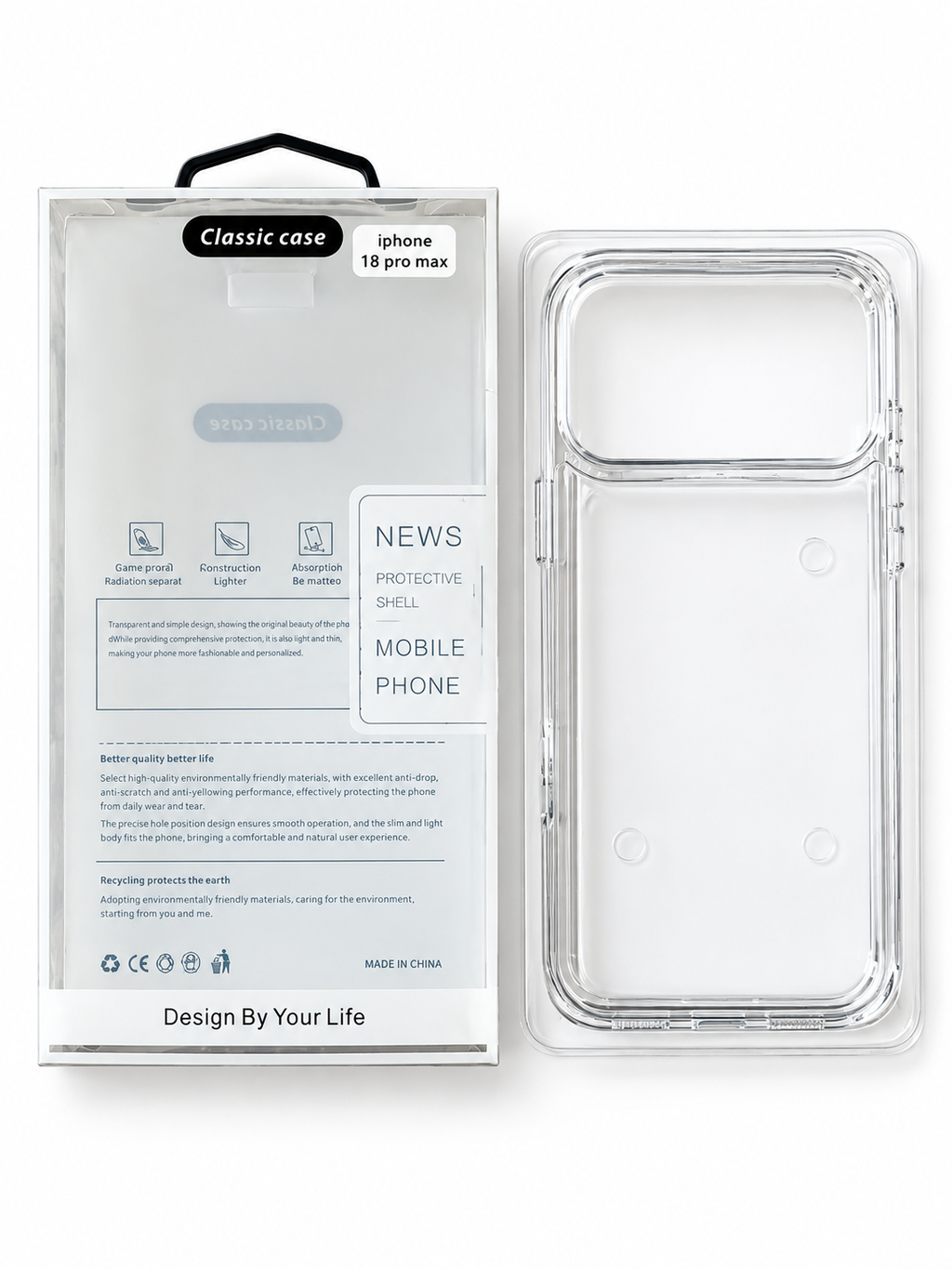 MANZAR - IPHONE 18 PRO MAX / 17 PRO MAX - CLEAR CASE - ANTI YELLOW