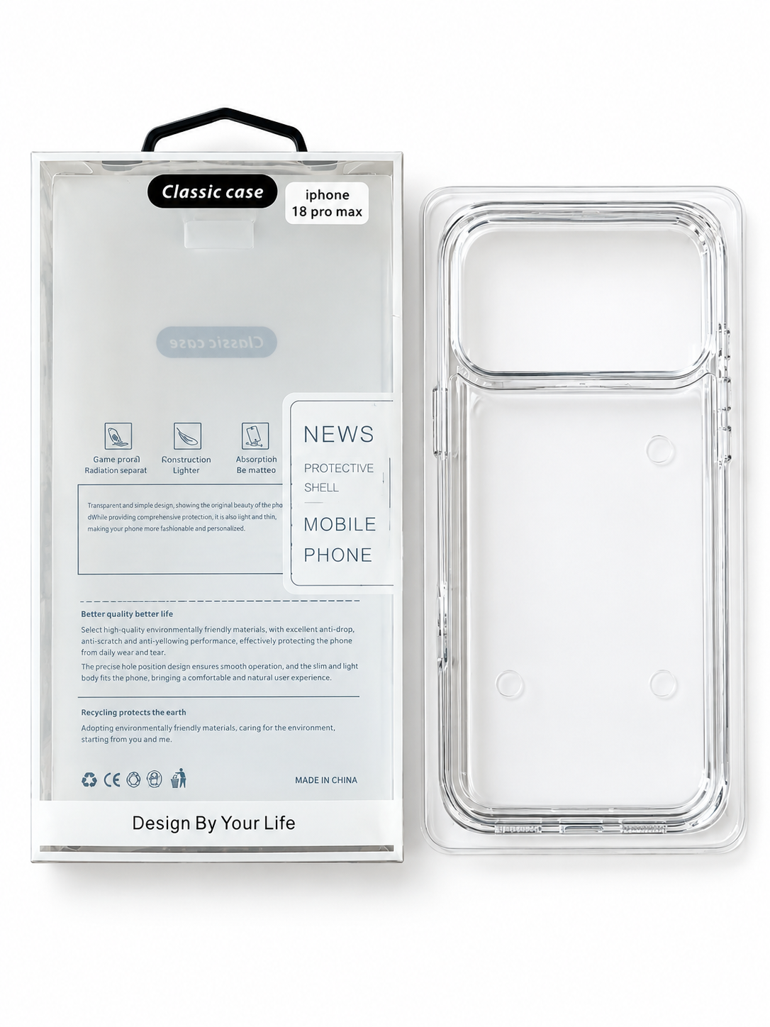 MANZAR - IPHONE 18 PRO MAX / 17 PRO MAX - CLEAR CASE - ANTI YELLOW