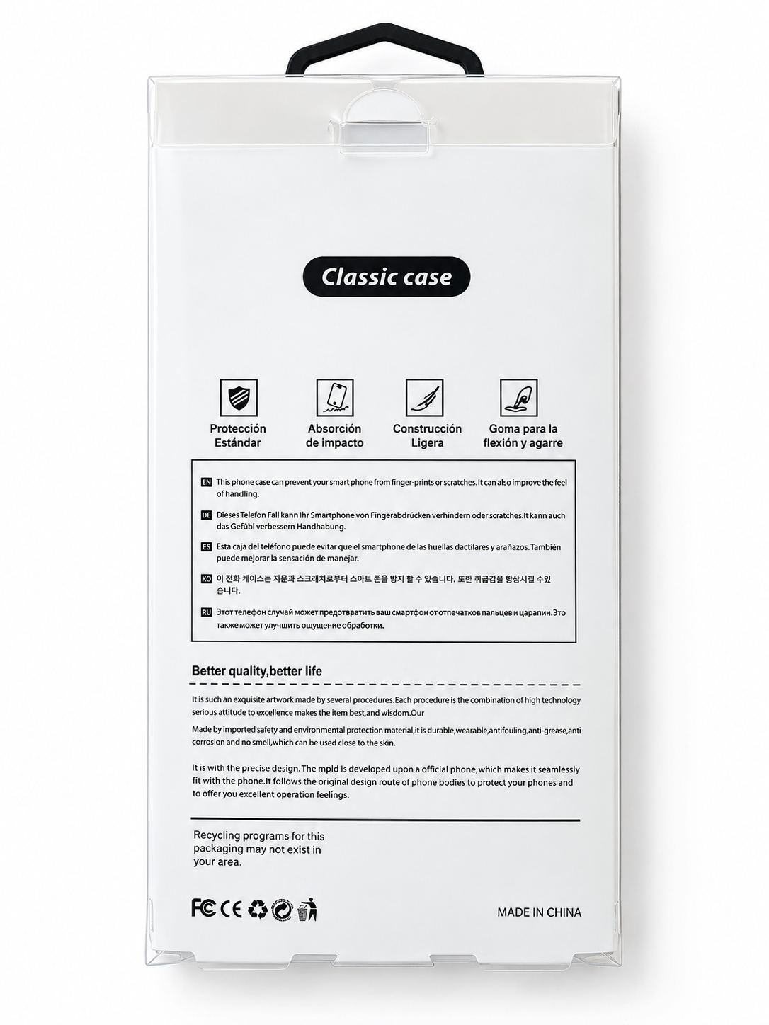 MANZAR - IPHONE 18 PRO MAX / 17 PRO MAX - CLEAR CASE - ANTI YELLOW